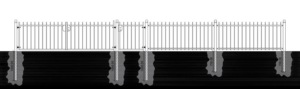 Zäune aus Polen mit Montage